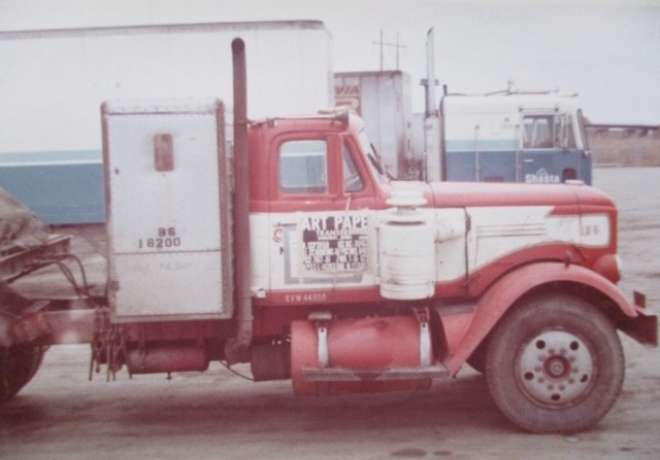 Semi truck in the 80's