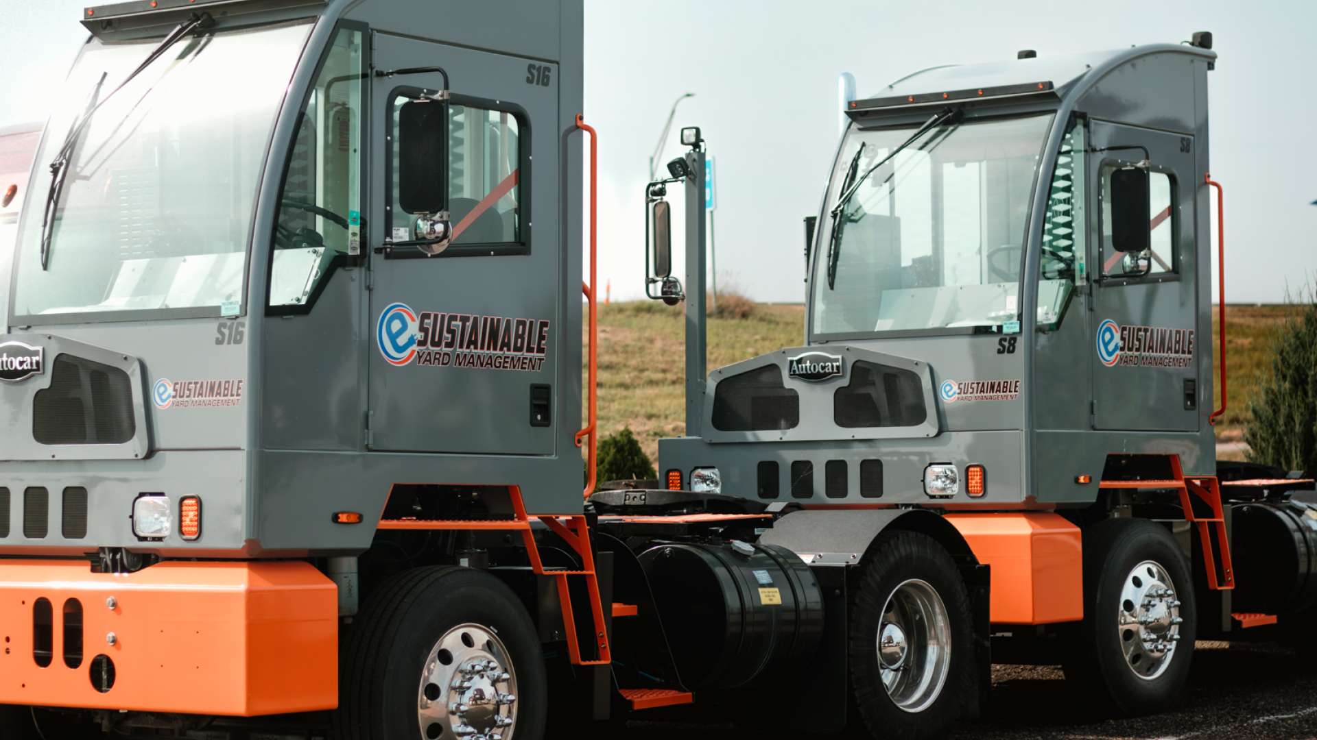 Sustainable Yard Management trucks lined up